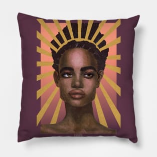 golden crown Pillow