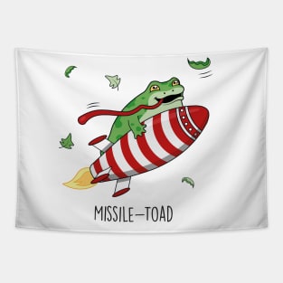 Missile - Toad Cute Christmas Toad Pun T-Shirt Tapestry