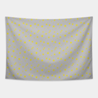 Yellow Dots Pattern Tapestry