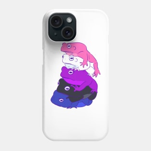 Genderfluid Pride Frog Stack Phone Case