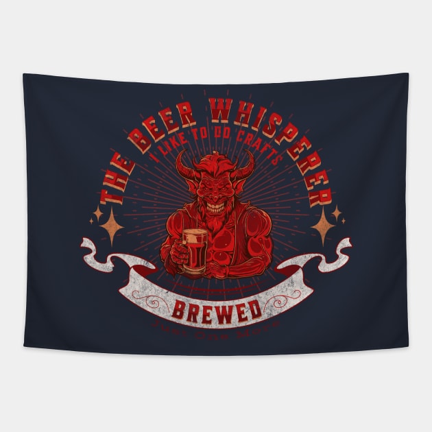 The beer whisperer Tapestry by lakokakr