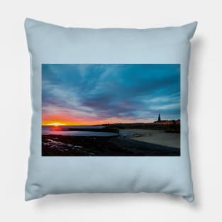 Here comes Sunday Morning at Cullercoats Pillow