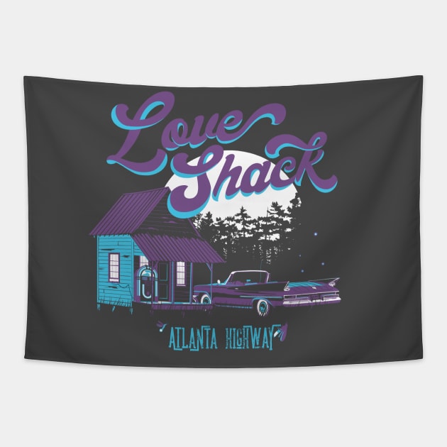 Love Shack Tapestry by stevethomasart