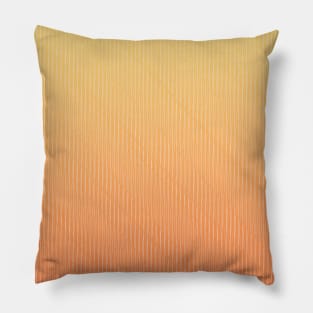 Sunrise Gradient Stripes Pillow