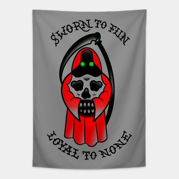 Sworn To Fun Loyal To None Tapestry by BlueLine Design