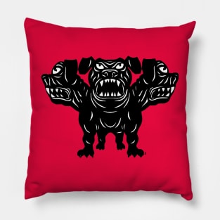 Cerberus the 3 Headed Hell Hound Pillow