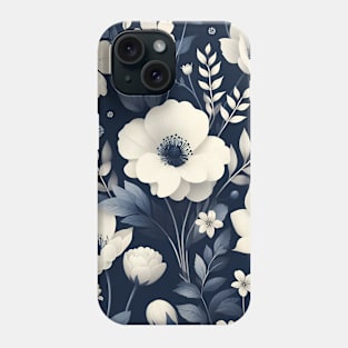 White Flowers Phone Case