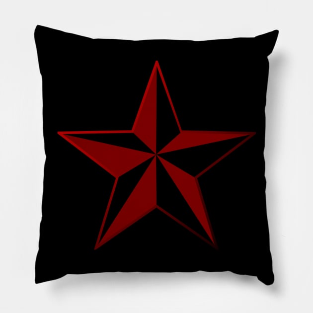 RED STAR Pillow by Anthony88