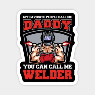 Funny welder dad Humor Magnet