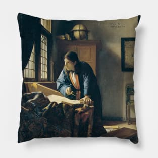 The Geographer by Vermeer Pillow