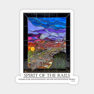 Spirit of the Rails Stained Glass for Light Magnet