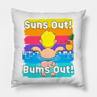 Sun out! Bums out! Pillow