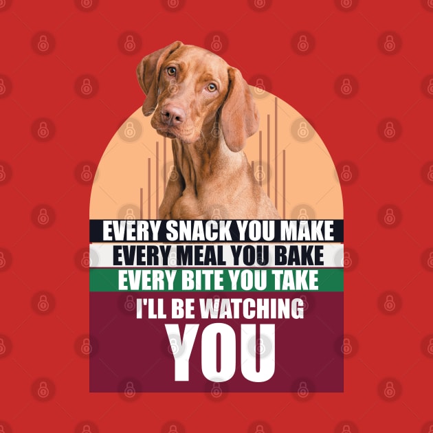 Cute Hungarian Vizsla Dog & Funny Saying by badCasperTess