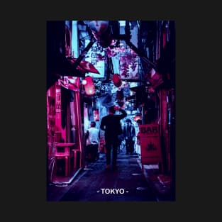 Tokyo Street Neon Synthwave T-Shirt