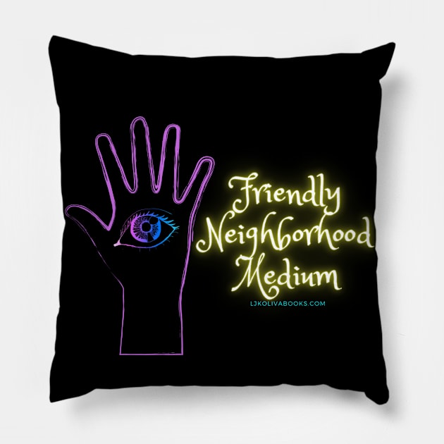 Friendly Neighborhood Medium Pillow by LJK Oliva Books