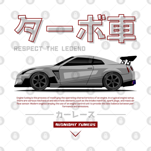 Silver JDM GTR R35 Legend by RacingSize