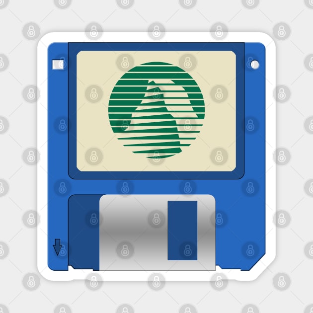 PC Retro Vista Floppy Magnet by CCDesign