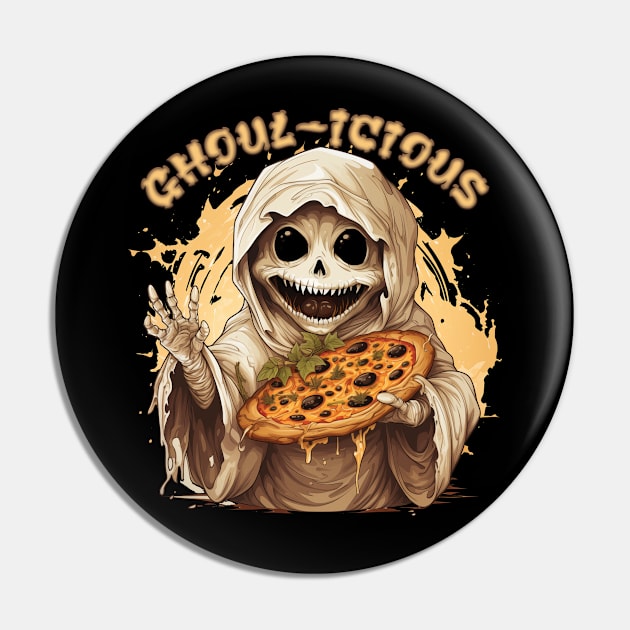 Ghoul Advertising a Pizza Pin by The Little Store Of Magic