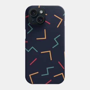 Retro Abstract 80's 90's Tetris move Design Phone Case