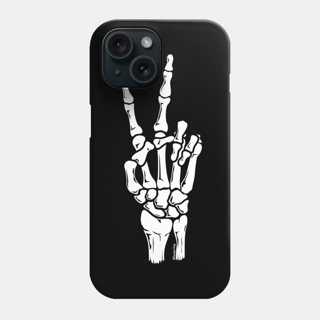 Skeleton Hand - Peace Phone Case by Ferrous Frog