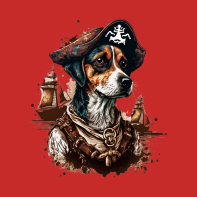 Dog Vintage Pirates Design by AyushiCreations