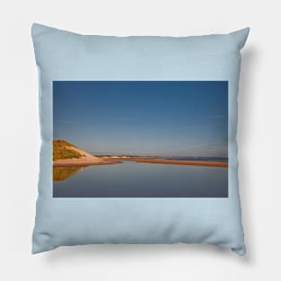 September Blue on Druridge Bay Pillow