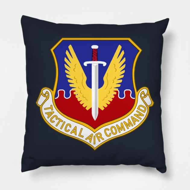 Tactical Air Command Crest Pillow by John_Matthews_Art