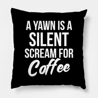 Coffee lover funny tee shirt Pillow