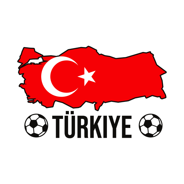 Turkey Soccer Country Fan Turkish by Foxxy Merch