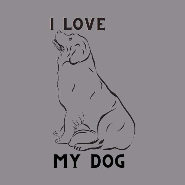 i love my dog by semlali55