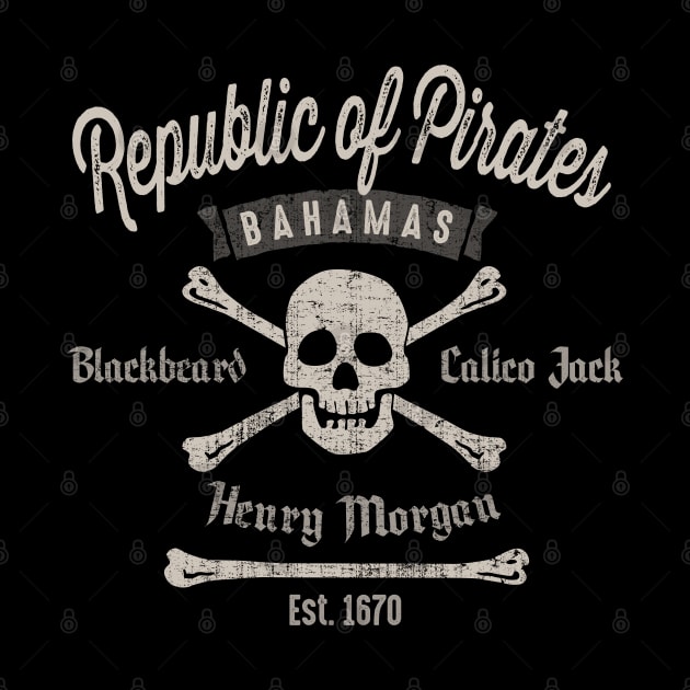 Republic Of Pirates Nassau Cool Vintage by Designkix