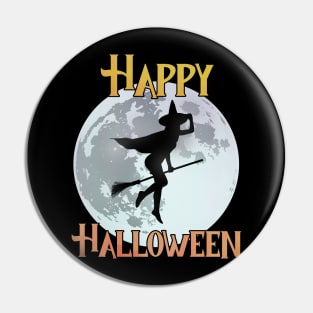 Happy Halloween - The Flying Witch Pin