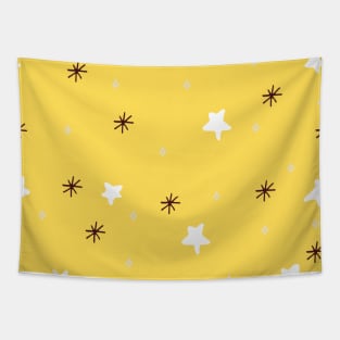 Yellow Galaxy Tapestry