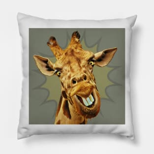 I Floss Daily - Funny Animal Cartoons Pillow