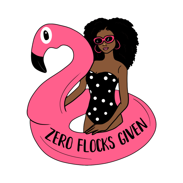 Zero Flocks Flamingo Given, Funny Love Flamingos by dukito