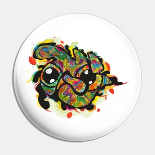 Funky Eyes abstract happy art Pin