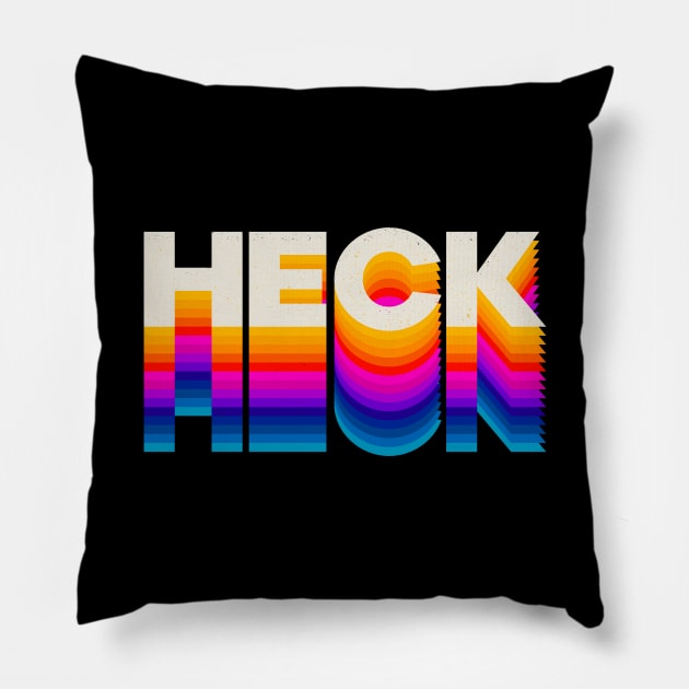 4 Letter Words - Heck Pillow by DanielLiamGill