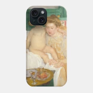 Mother and Child (Baby Getting Up from His Nap) by Mary Cassatt Phone Case