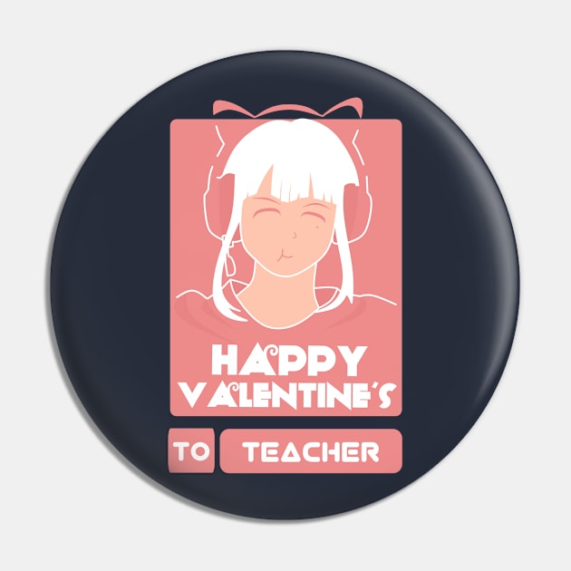 Girls in Happy Valentines Day to Teacher Pin by AchioSHan