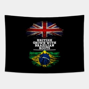 British Grown With Brazilian Roots - Gift for Brazilian With Roots From Brazil Tapestry