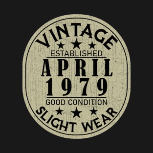 Vintage Established April 1979 - Good Condition Slight Wear T-Shirt
