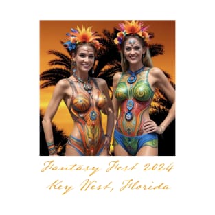 Fantasy Fest Key West 2024 ai image T-Shirt