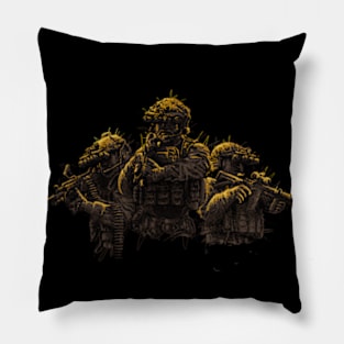 brigade scribble Pillow