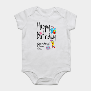 happy birthday grandma onesie