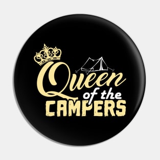 'Queen of the Camper' Awesome Camping Gift Pin