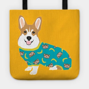 Corgi Pajamas Tote