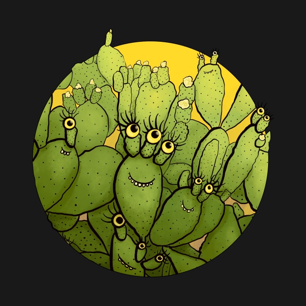 Funny Cactus Character Succulent Creatures by Boriana Giormova