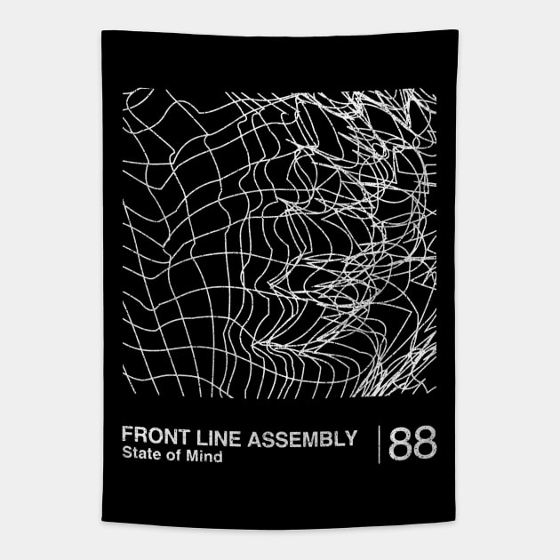 Front Line Assembly / Minimalist Graphic Design Fan Artwork Tapestry by saudade