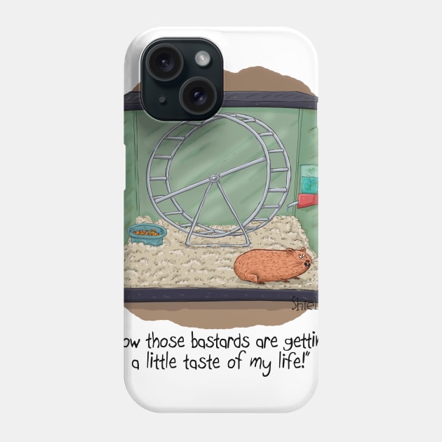 HAMSTER SELF QUARANTINE Phone Case by macccc8