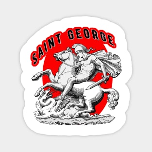 Saint George vs the Dragon Magnet